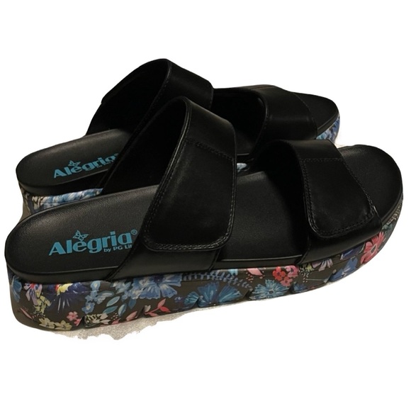 Alegria Lena Sandals Black Size 11 EU 41 New Platform - Picture 2 of 12